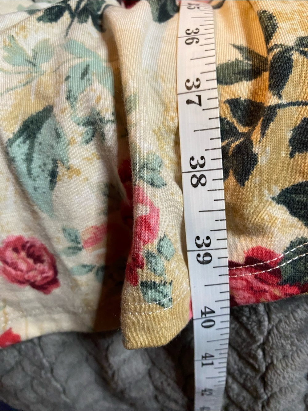 Floral Rose Print women’s Tank Dress - Cream with Pink Roses Lularoe - Picture 7 of 7